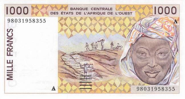 1000 Francs 1998